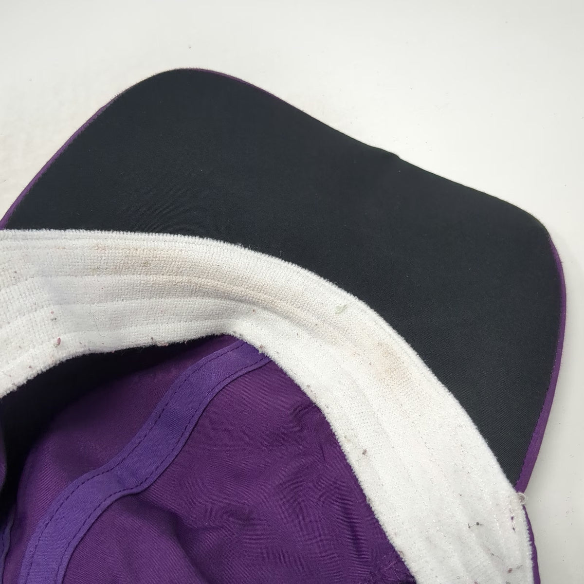 Asics Baseball Cap Purple One Size Mesh Panels Reflective Trim White Logo Hat