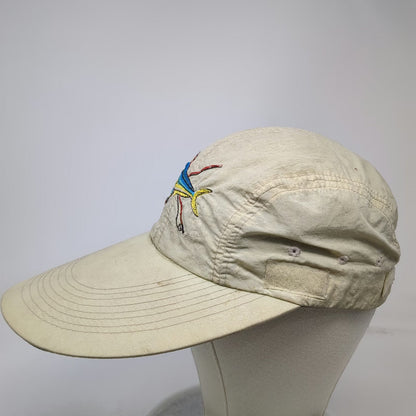 O'Keefe's Reef Baseball Cap Beige One Size Mahi Mahi Fishing Rods Strapback Hat