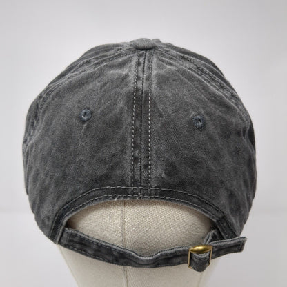 Unbranded Slideback Hat Solid Gray One Size Blank Adjustable Vent Holes