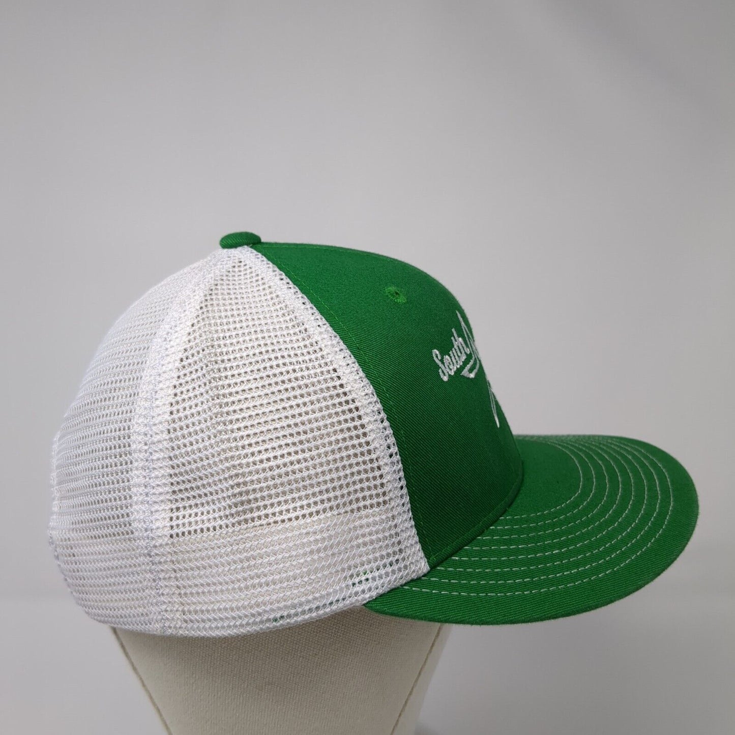 South Orlando Snapback Trucker Hat Green One Size Adjustable Mesh Back Champro