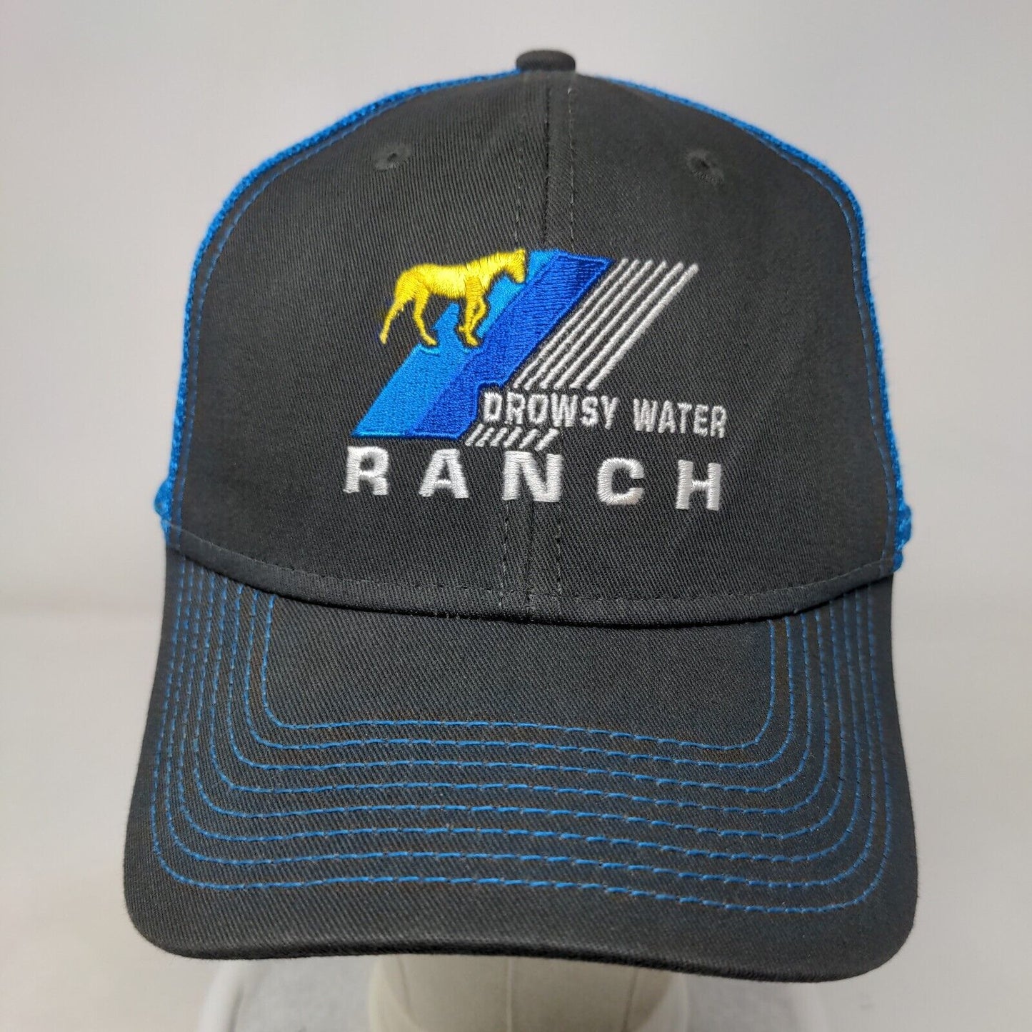 Drowsy Water Ranch Snapback Trucker Hat Multicolor One Size Mesh Back Ouray