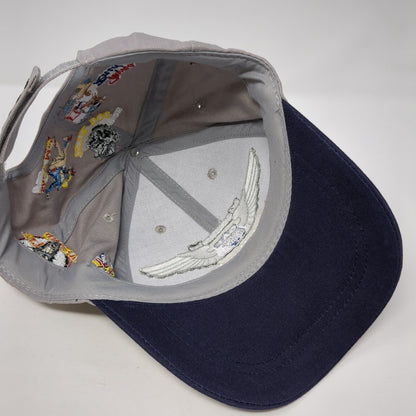 Ghost Squadron CAF Bomber Command Strapback Hat Gray OS Adjustable Embroidered