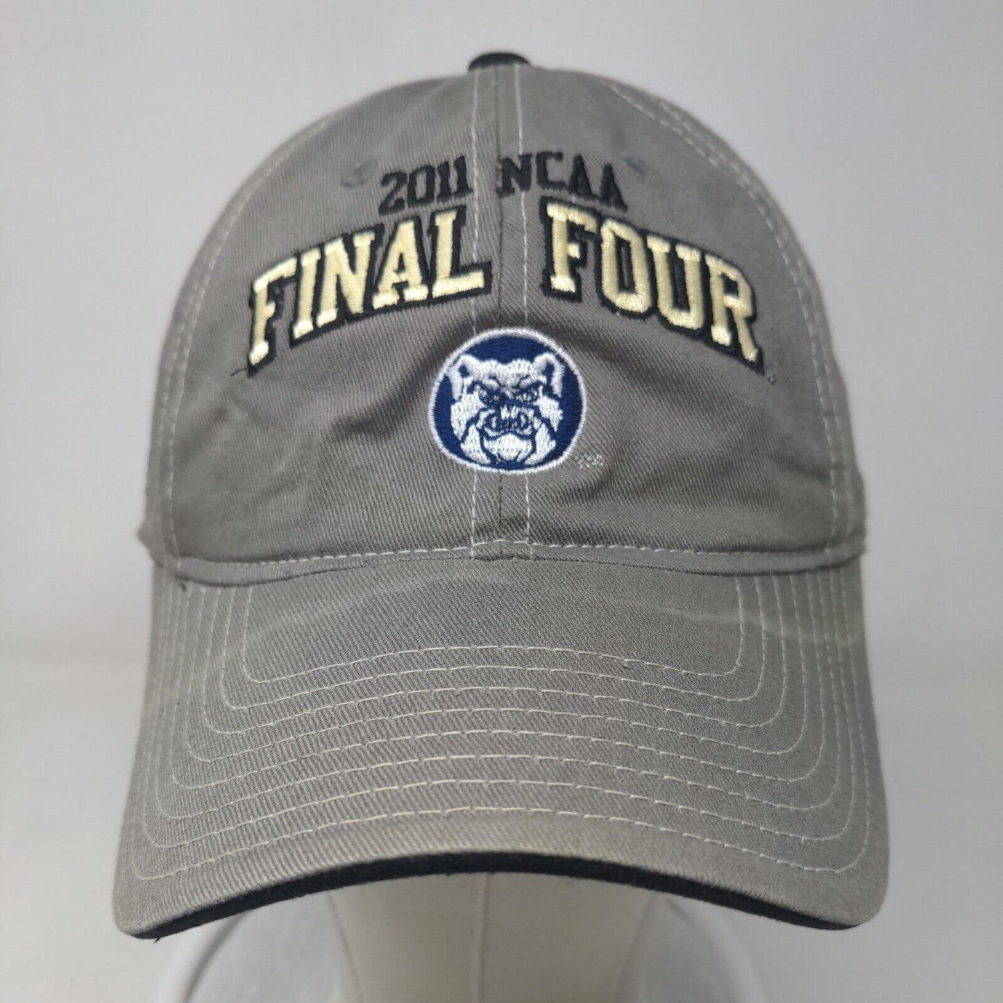 Butler Bulldogs NCAA Final Four 2011 Slideback Hat Gray OSFA Adidas Embroidered