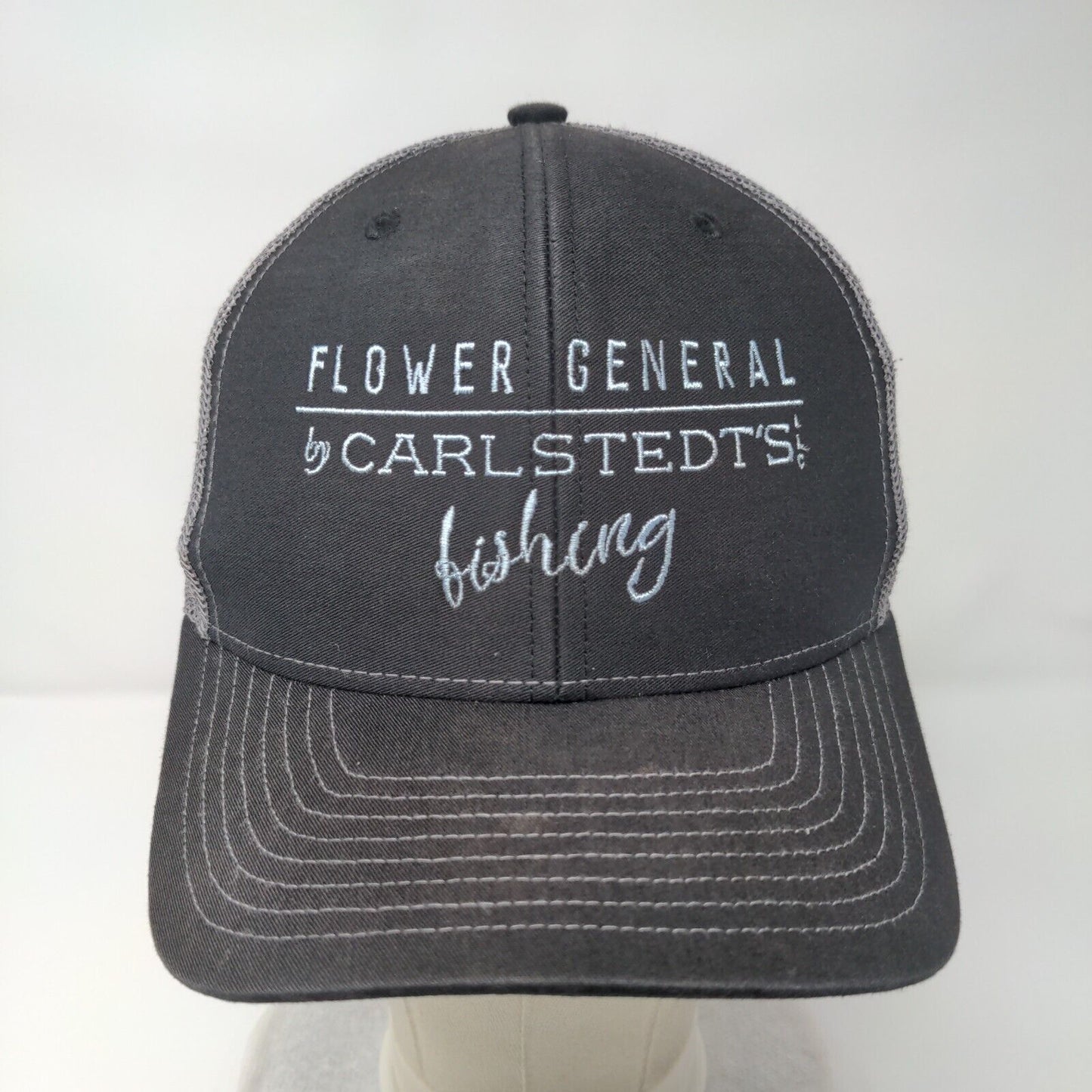 Flower General by Carlstedt's LLC Fishing Trucker Hat Black One Size Richardson