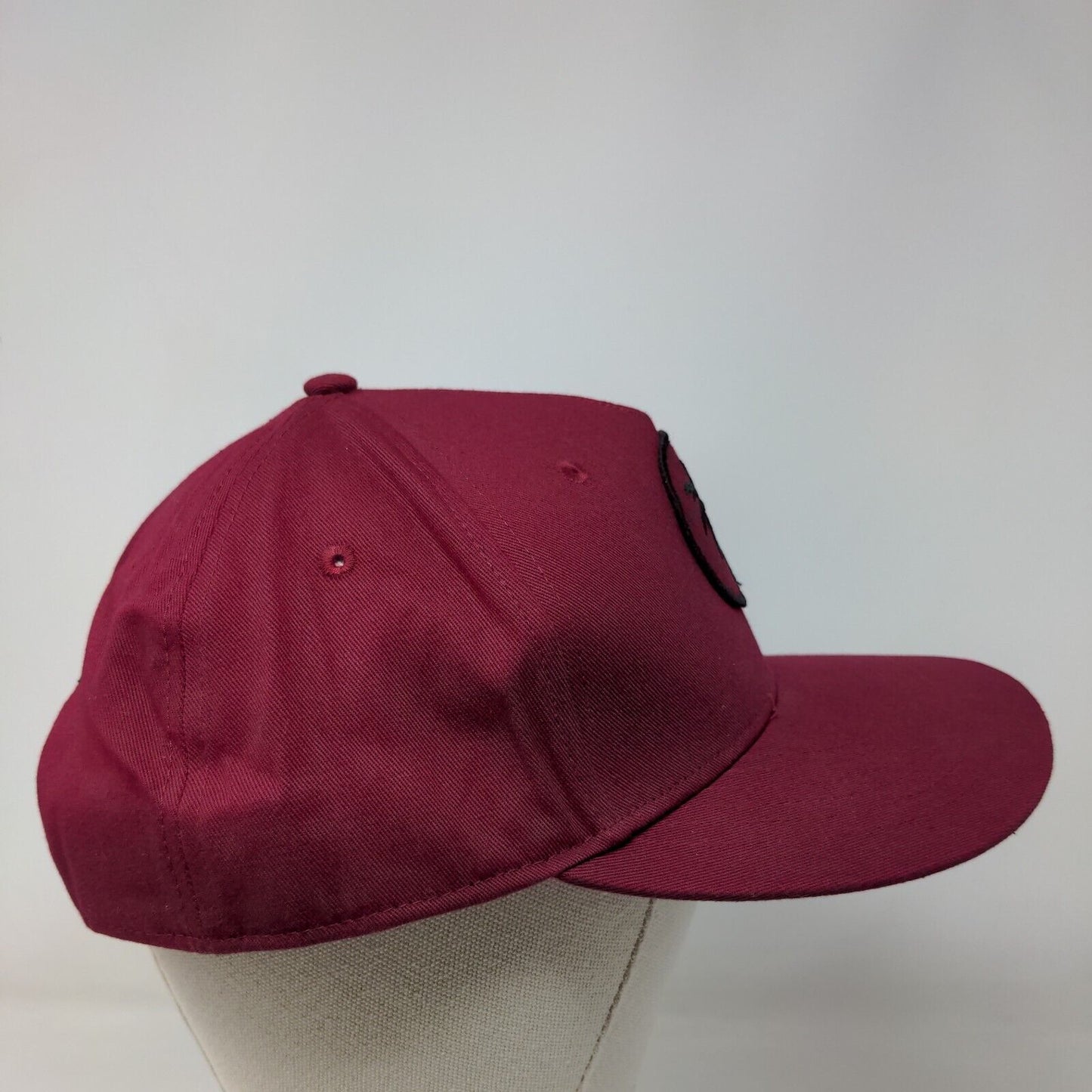 Palm Tree Snapback Hat Red One Size Embroidered Adjustable Dreamland
