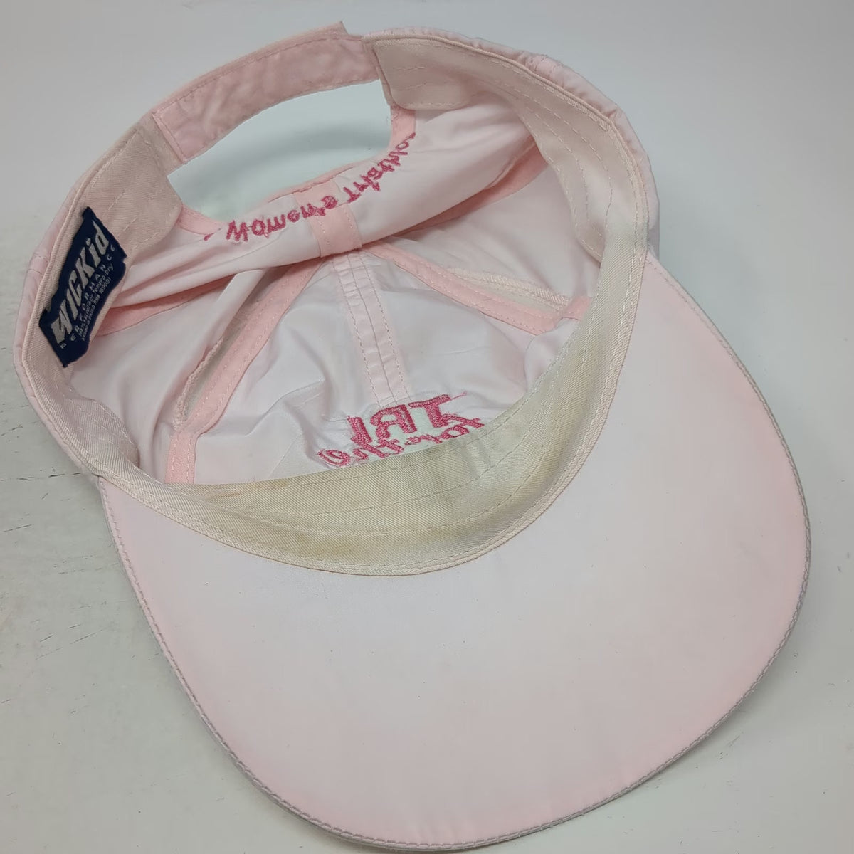 WicKid Baseball Cap Pink One Size Performance Breast Cancer Ribbon Triathlon Hat