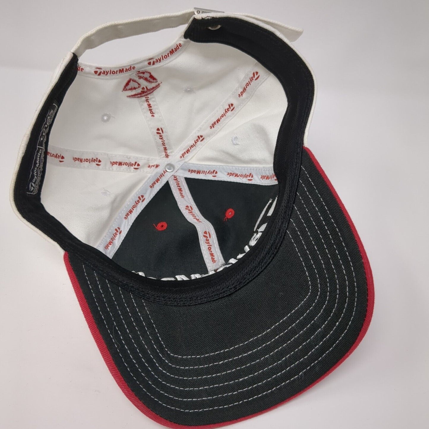 TaylorMade Slideback Hat Red One Size Adjustable Embroidered 6 Panel Tmax Gear