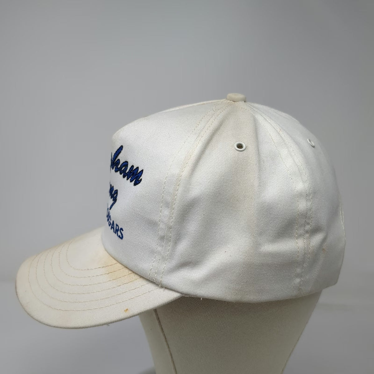 Brigham Young Cougars NCAA Pro Cap White Trucker Snapback Hat USA Made Vintage
