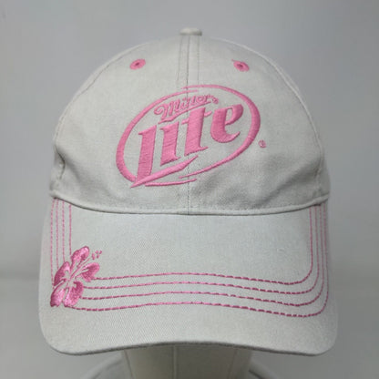 Miller Light Strapback Hat Brown Tan OSFM Embroidered Adjustable Infinity