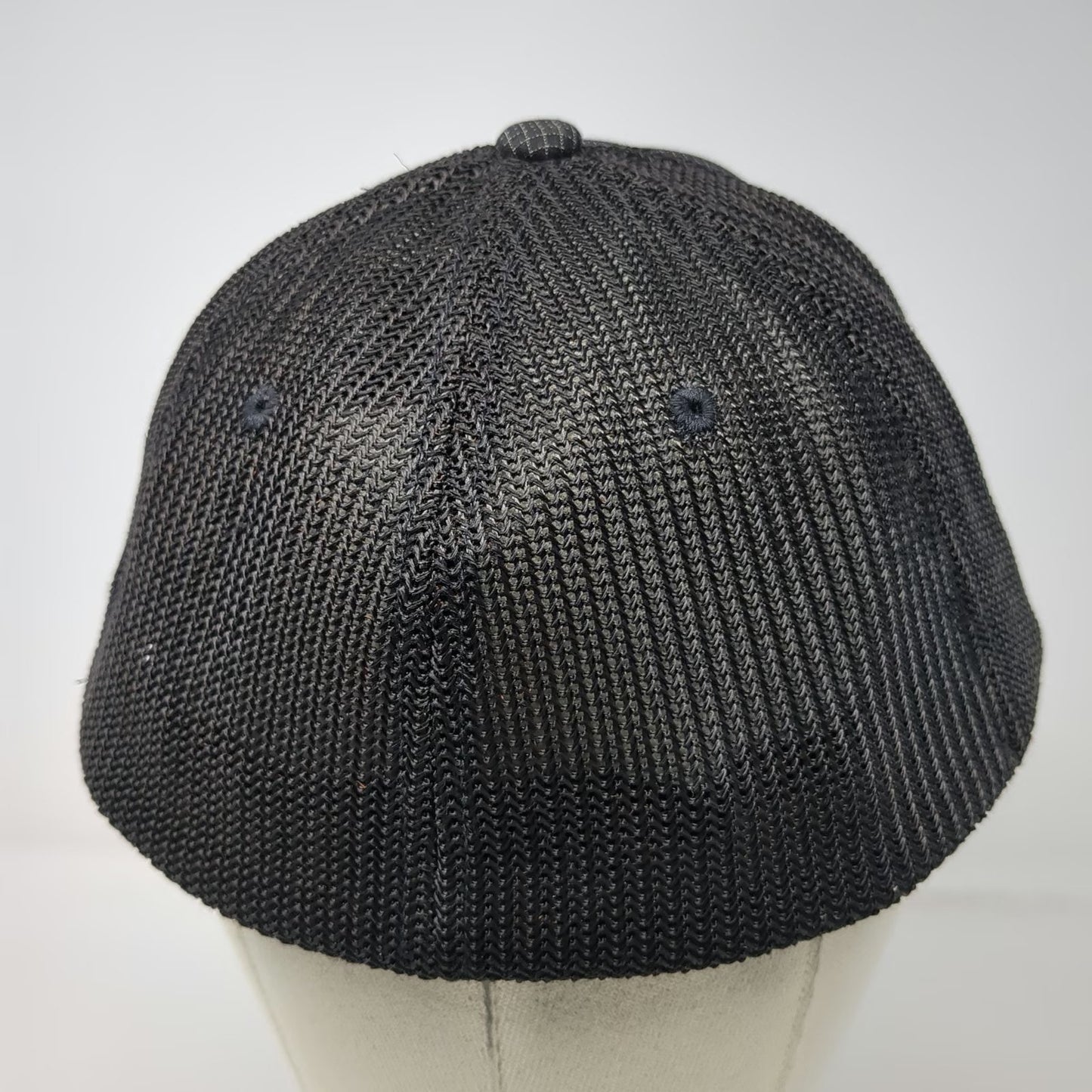 No Bad Ideas Baseball Cap Black One Size Mesh Grid Hidden Pocket Flexfit Hat
