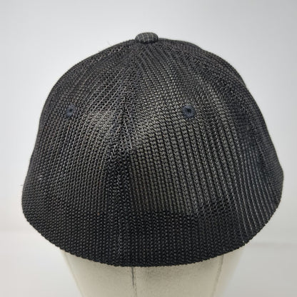 No Bad Ideas Baseball Cap Black One Size Mesh Grid Hidden Pocket Flexfit Hat