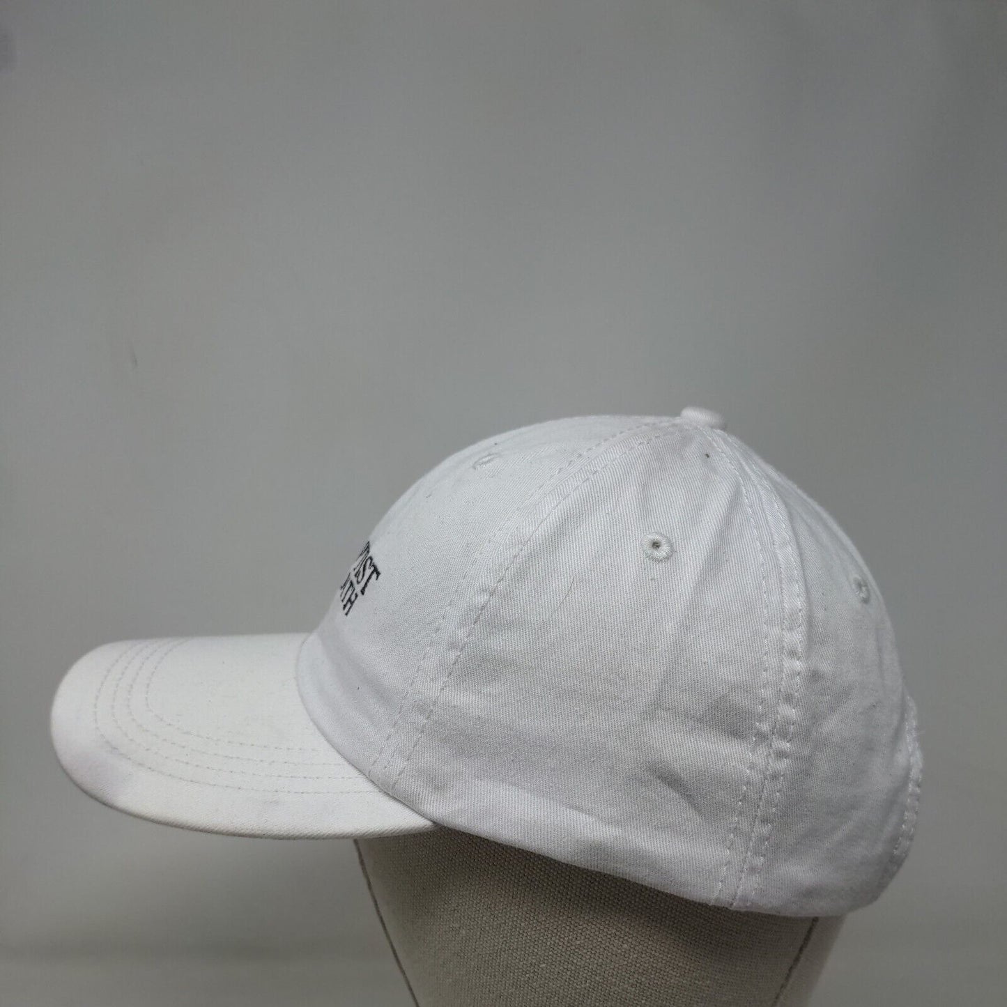 Baptist Health Slideback Hat White OSFA Embroidered Adjustable 6 Panel