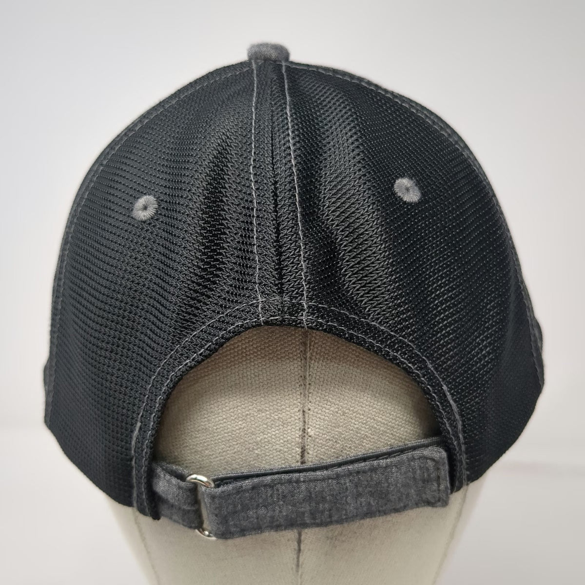 Cap America Baseball Cap Gray One Size Mesh Back Slideback Boise Turn Key Hat