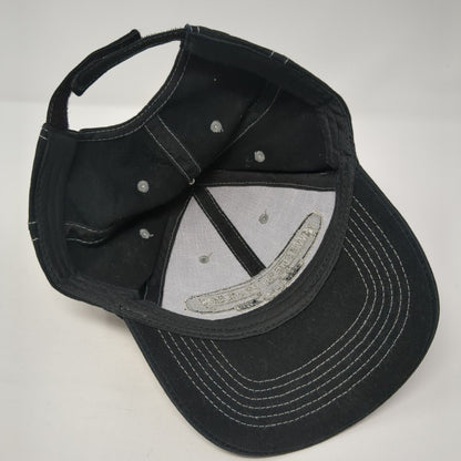 Western Trailers Strapback Hat Black One Size Embroidered 6 Panel