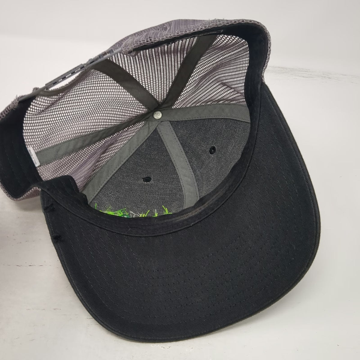 Richardson Trucker Hat Black One Size Snapback Mesh Bio-Logic Lawn Care