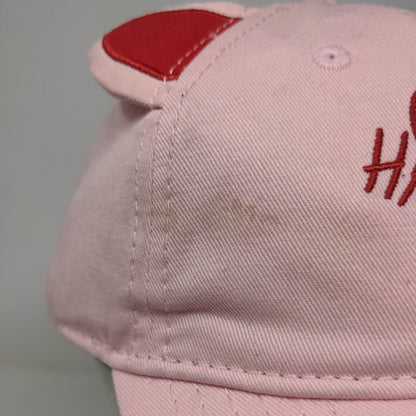 Harley Quinn Cat Ears Slideback Hat Pink OSFM Embroidered Birds Of Prey