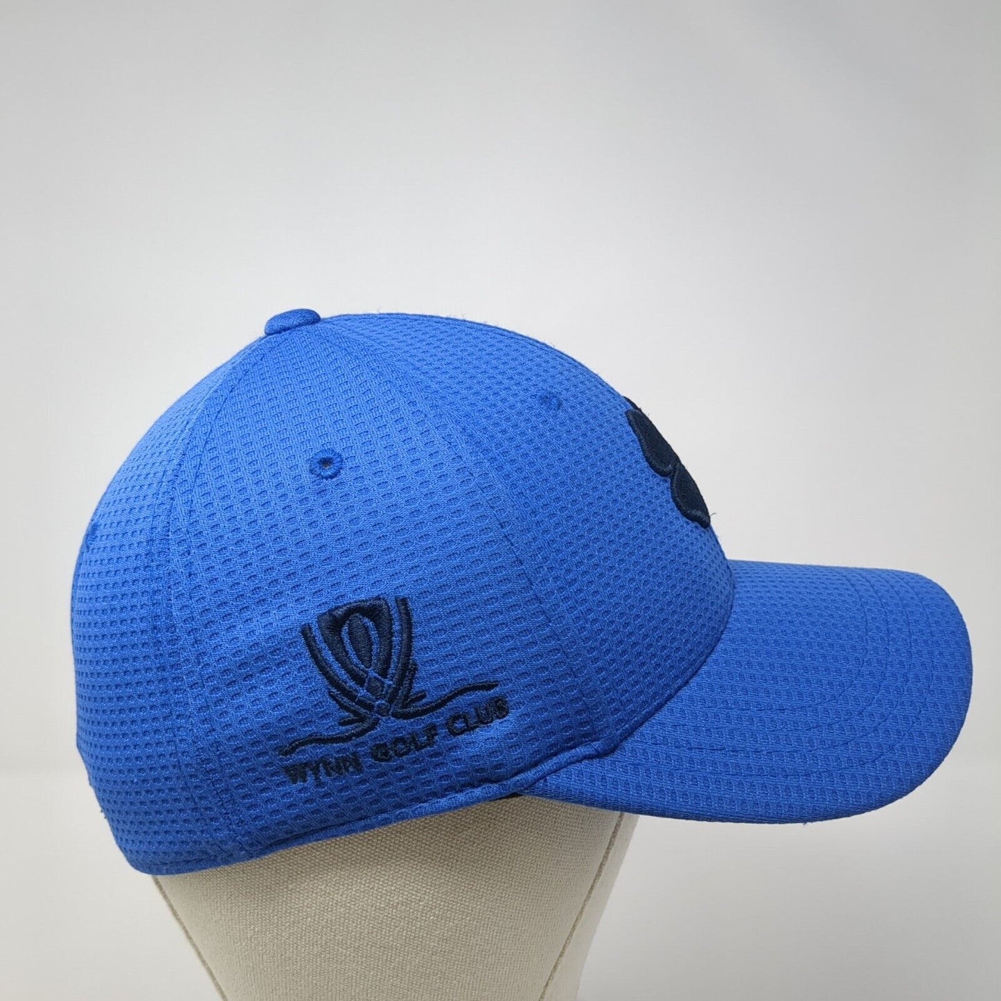 Live Lucky Fitted Baseball Cap Blue Medium Memory Fit Embroidered Black Clover