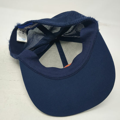 Denver Broncos NFL Reebok Blue One Size Mesh Back Stretch Fit Curved Brim Cap