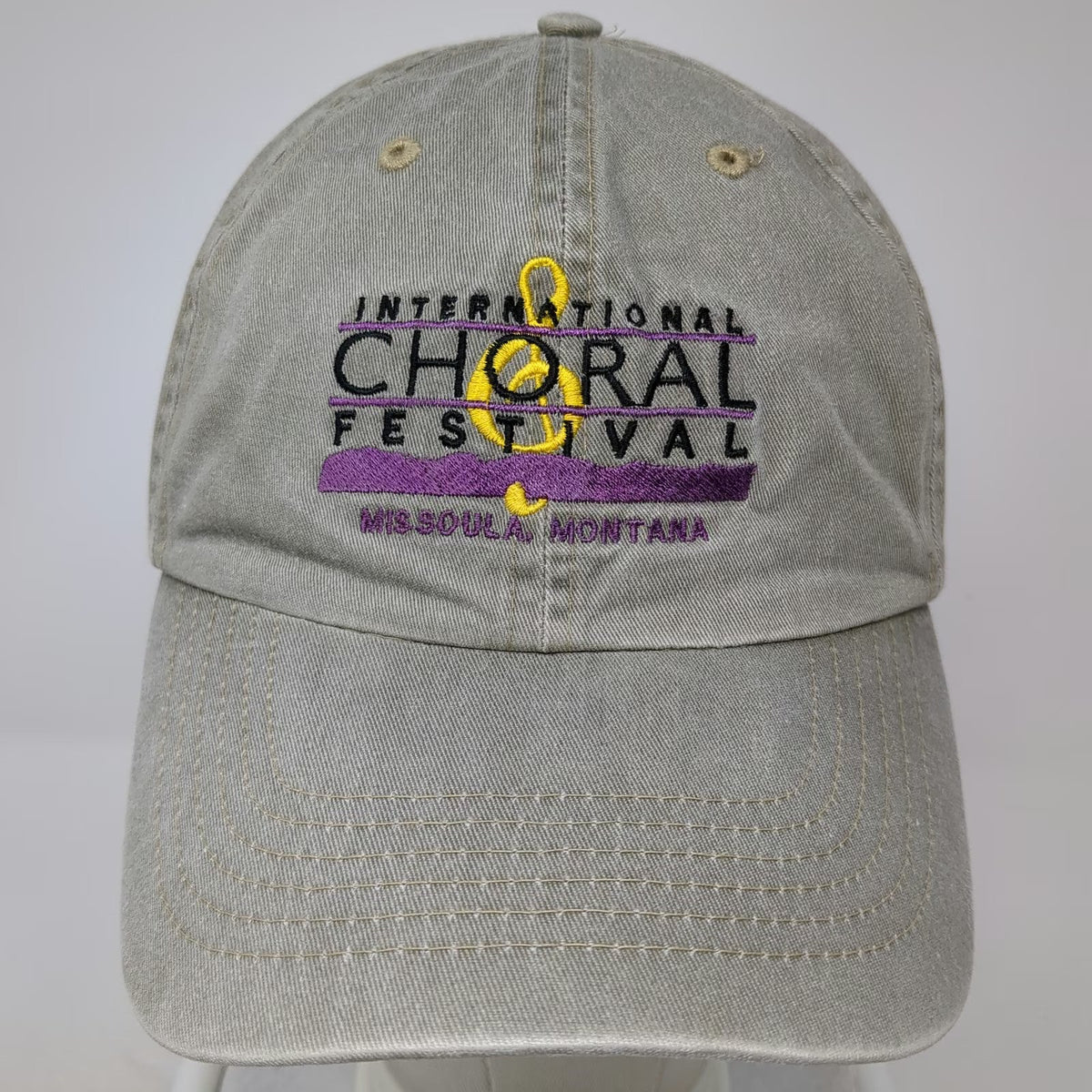 Fahrenheit International Choral Festival Montana Beige One Size Baseball Cap Hat