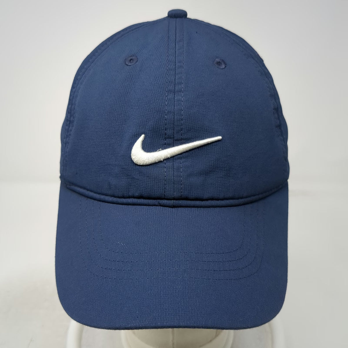 Nike Blue Baseball Cap One Size Strapback Embroidered Swoosh Logo Athletic Hat