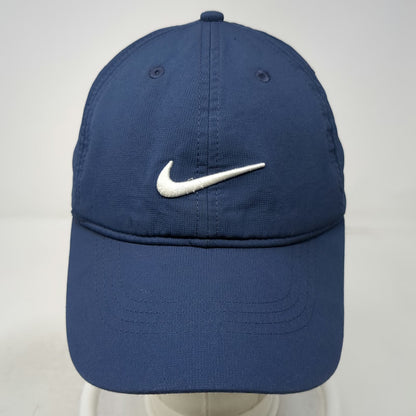 Nike Blue Baseball Cap One Size Strapback Embroidered Swoosh Logo Athletic Hat