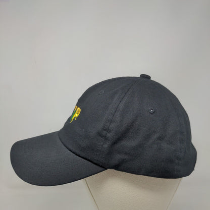 Drip Slideback Hat Black One Size Adjustable Embroidered Top Level Cotton