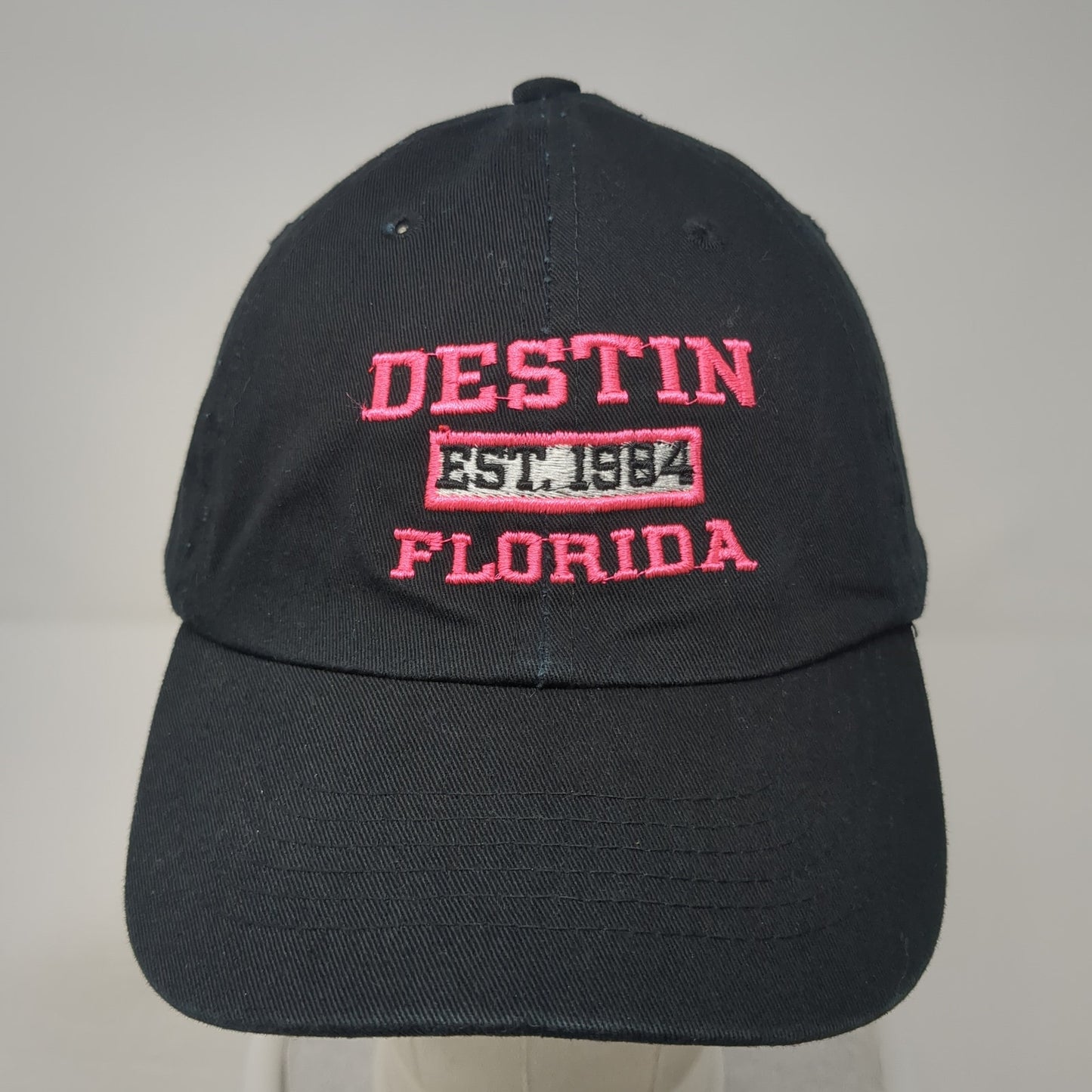 Destin Florida Est. 1984 Slideback Hat Black One Size Embroidered