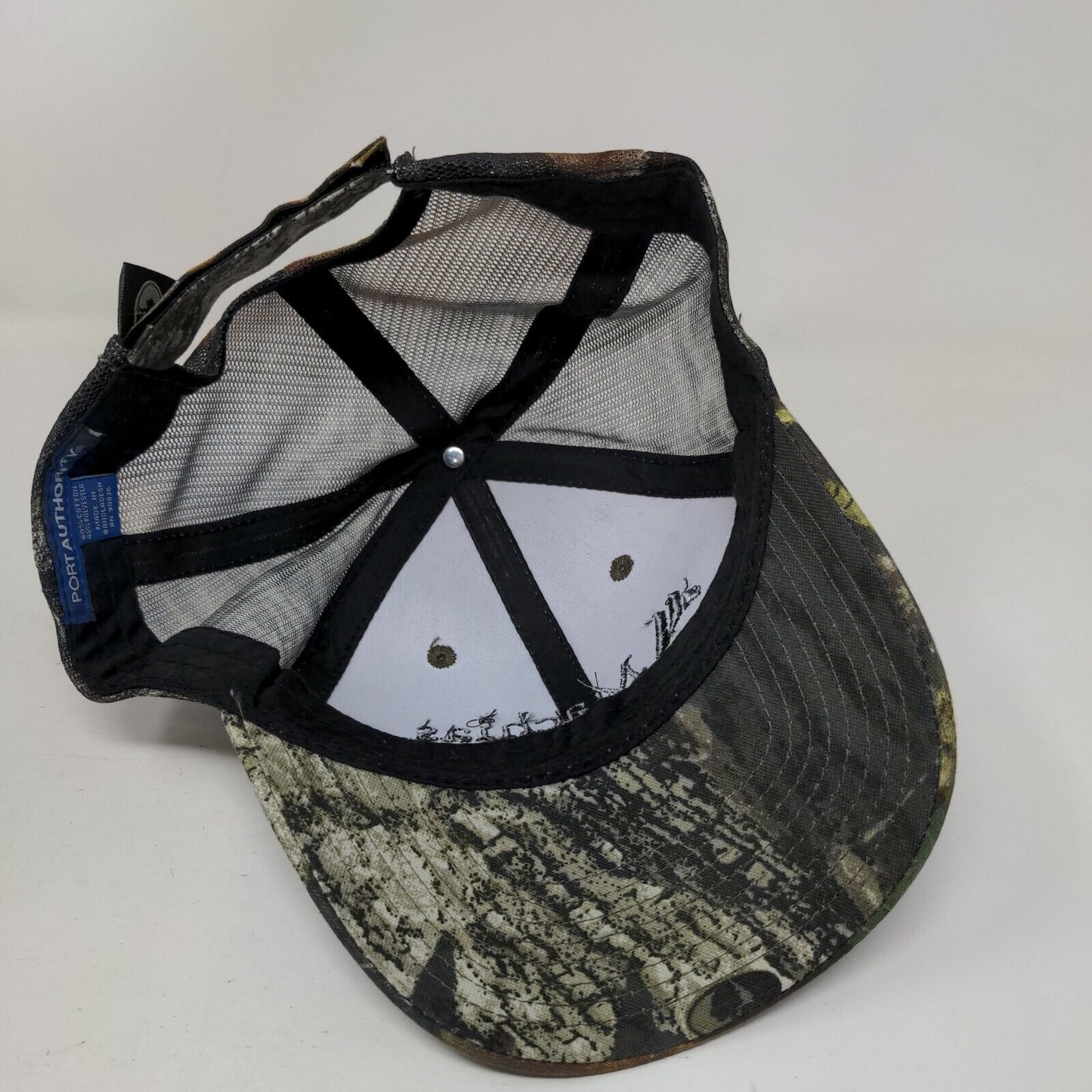 Machias Savings Bank Snapback Mesh Back Trucker Hat Camo One Size