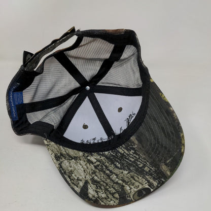 Machias Savings Bank Snapback Mesh Back Trucker Hat Camo One Size