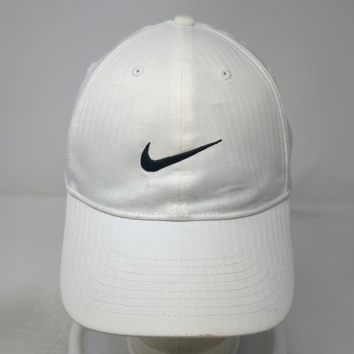 Nike Baseball Cap White One Size Dri-FIT Legacy91 Embroidered Swoosh Golf Hat