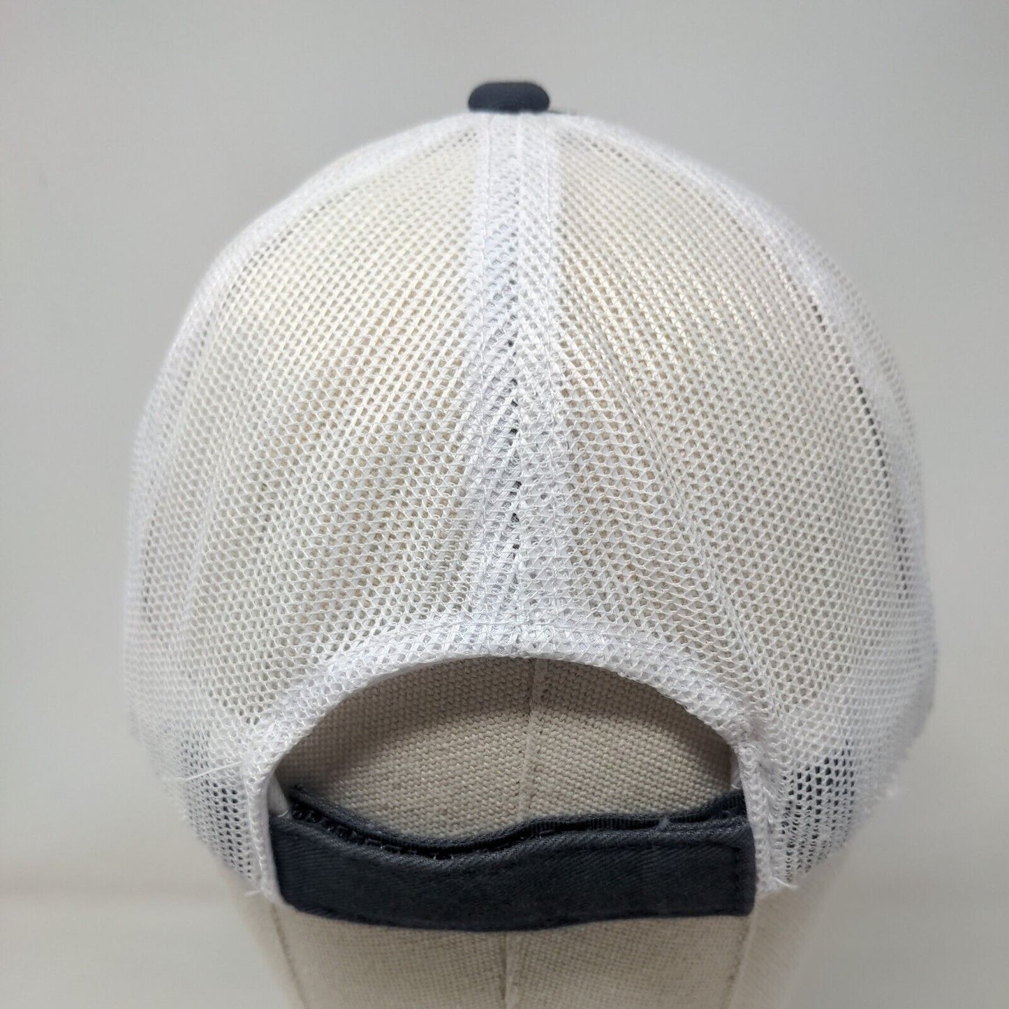 Hamilton's on Magnolia Strapback Trucker Hat Blue OSFM Adjustable Mesh Back