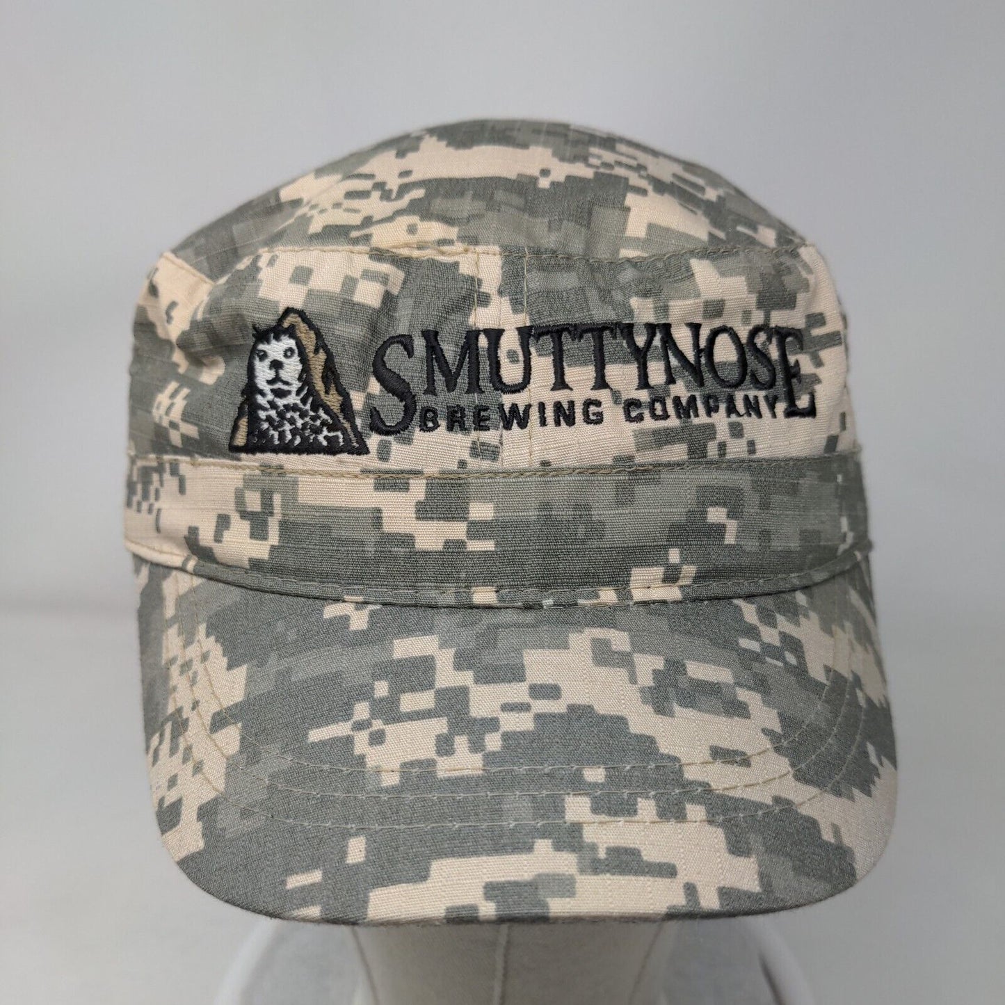 Smuttynose Brewing Company Cadet Army Cap Camouflage OS Embroidered Caps on Tap