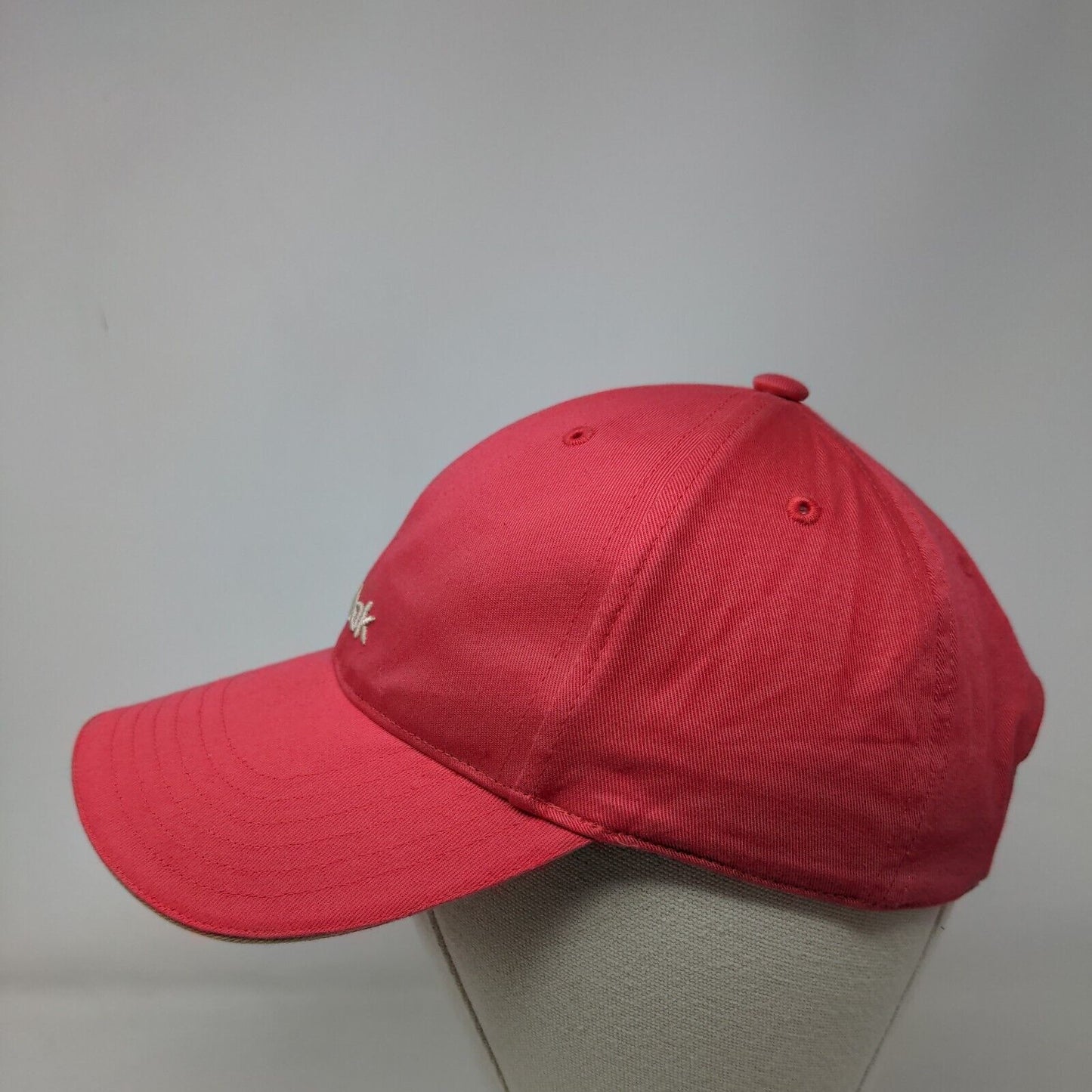 Reebok Slideback Hat Pink Large Adjustable Embroidered Vented Holes 6 Panel