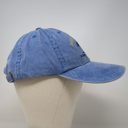 Anvil Daytona Beach Florida Palm Tree Blue Baseball Cap One Size Adjustable Hat