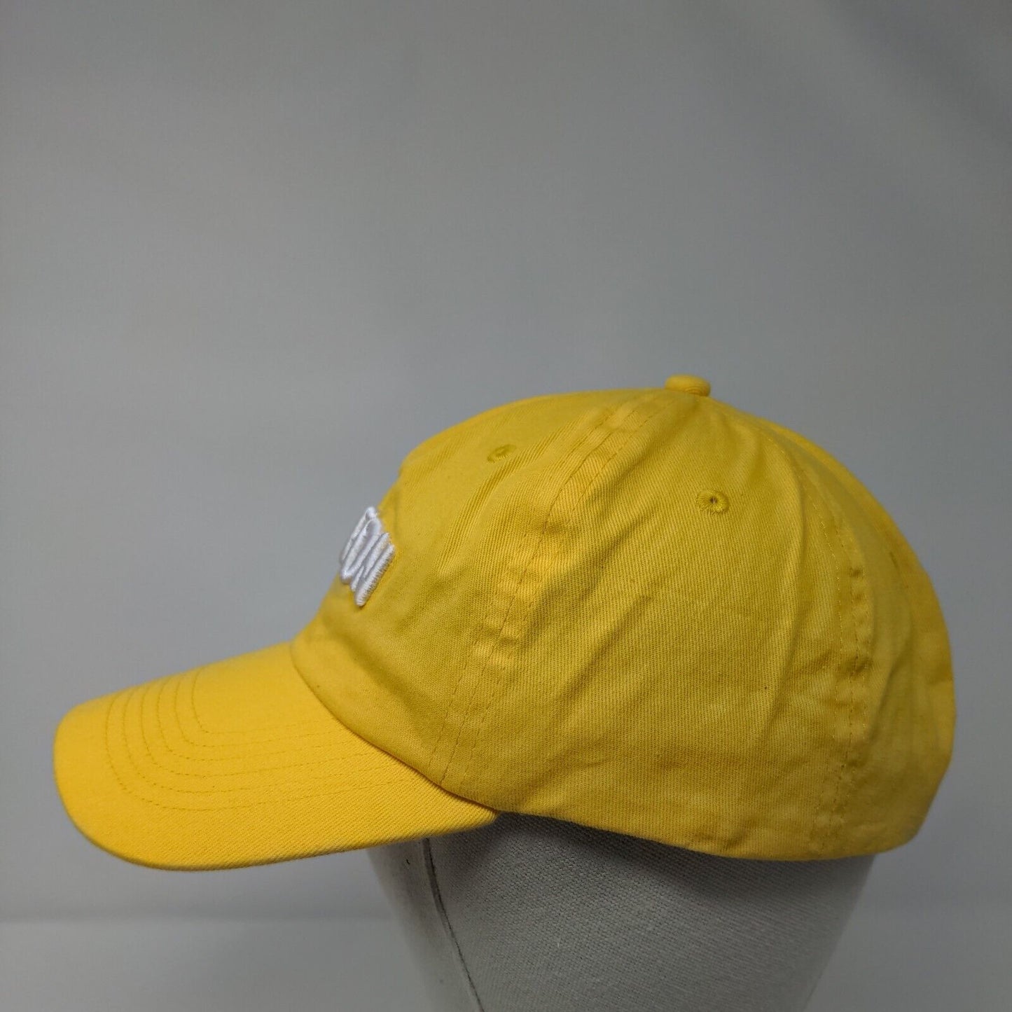 Love On Strapback Hat Yellow OSFM Adjustable Embroidered 6 Panel Hit Cotton