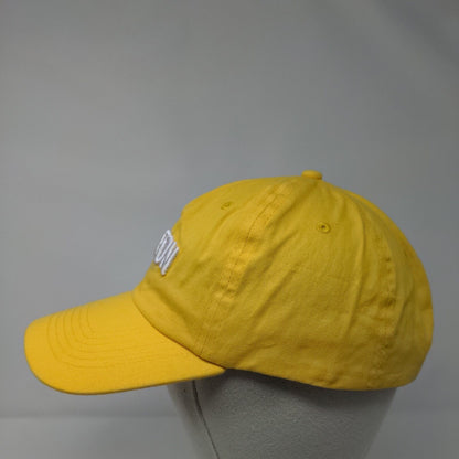 Love On Strapback Hat Yellow OSFM Adjustable Embroidered 6 Panel Hit Cotton