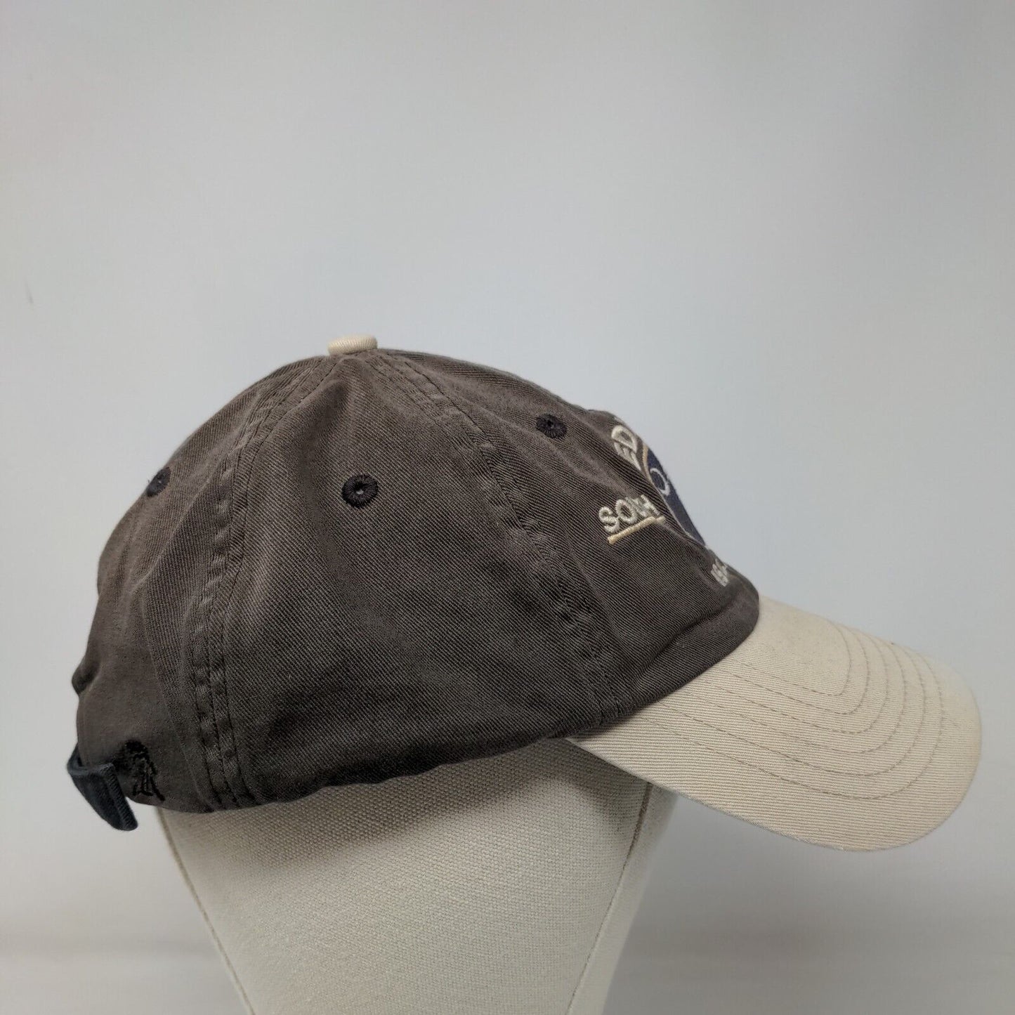 Edisto Island South Carolina Strapback Hat Brown One Size Embroidered