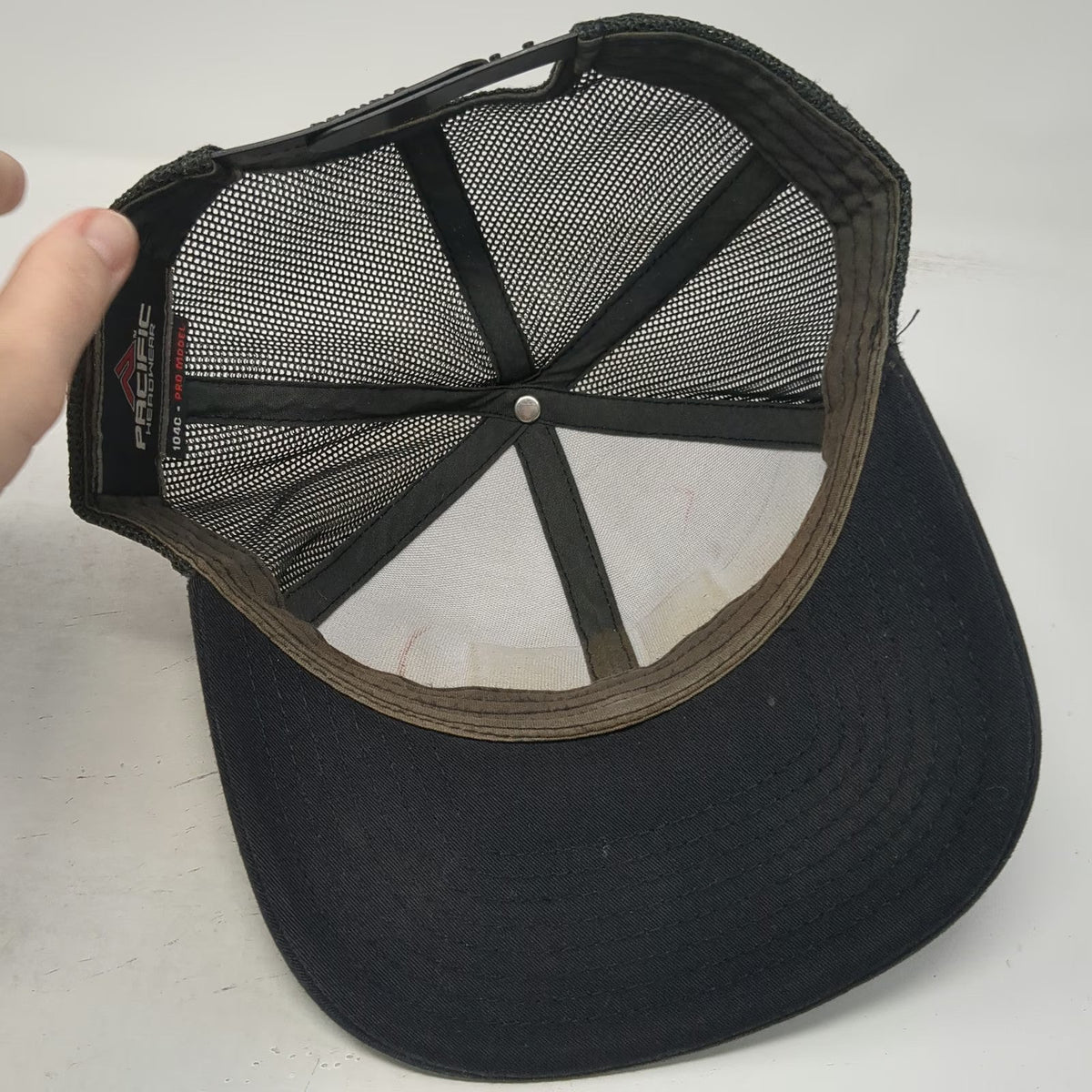 Pacific Headwear Trucker Hat Black One Size Dirty Rotten Buckers Skeleton Mesh
