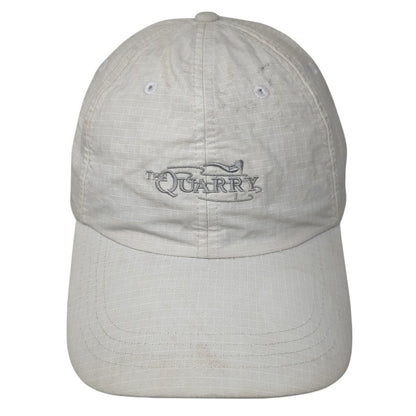 The Quarry Strapback Baseball Cap Beige One Size Adjustable Embroidered Antigua