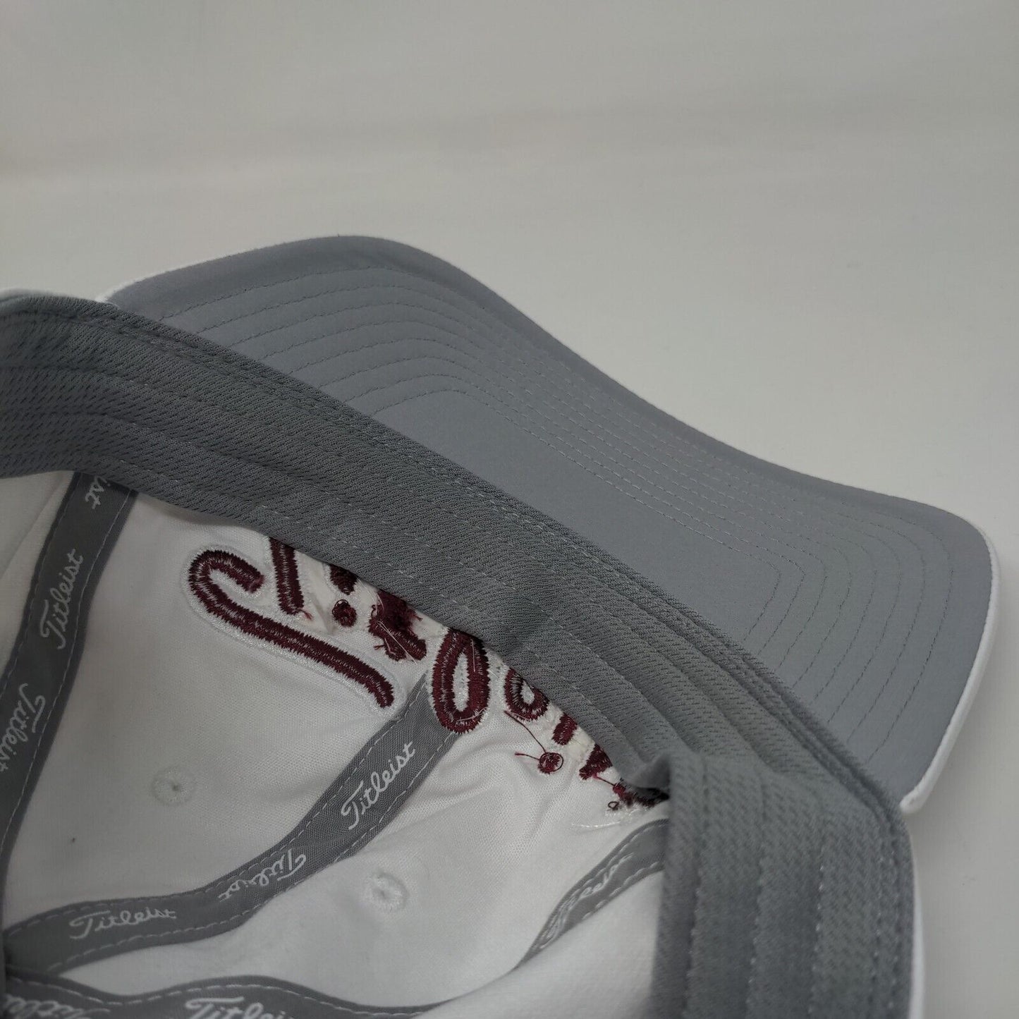 Titleist Slideback Hat White One Size Embroidered Adjustable Outdoor