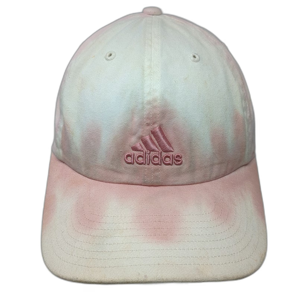 Adidas Baseball Cap White Pink One Size Tie Dye AEROREADY Cotton Adjustable Hat