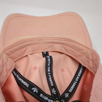 Adidas Slideback Hat Pink One Size Adjustable Embroidered Trefoil 6 Panel