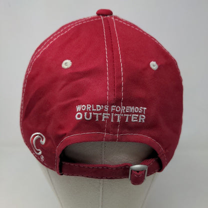 Cabela's Men's Slideback Hat Red Size OSFM Embroidered Logo Adjustable