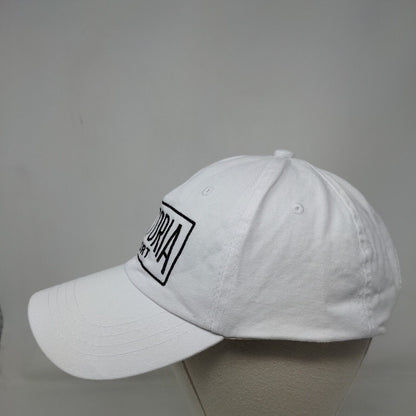 Victoria Sport Slideback Hat White One Size Embroidered Vent Holes
