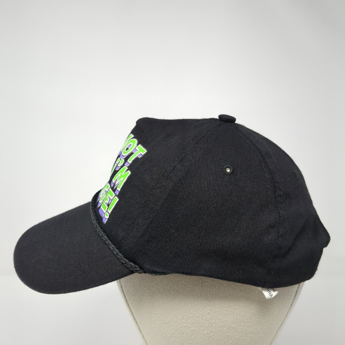 I'm Not Old I'm Vintage Snapback Rope Hat Black One Size Adjustable