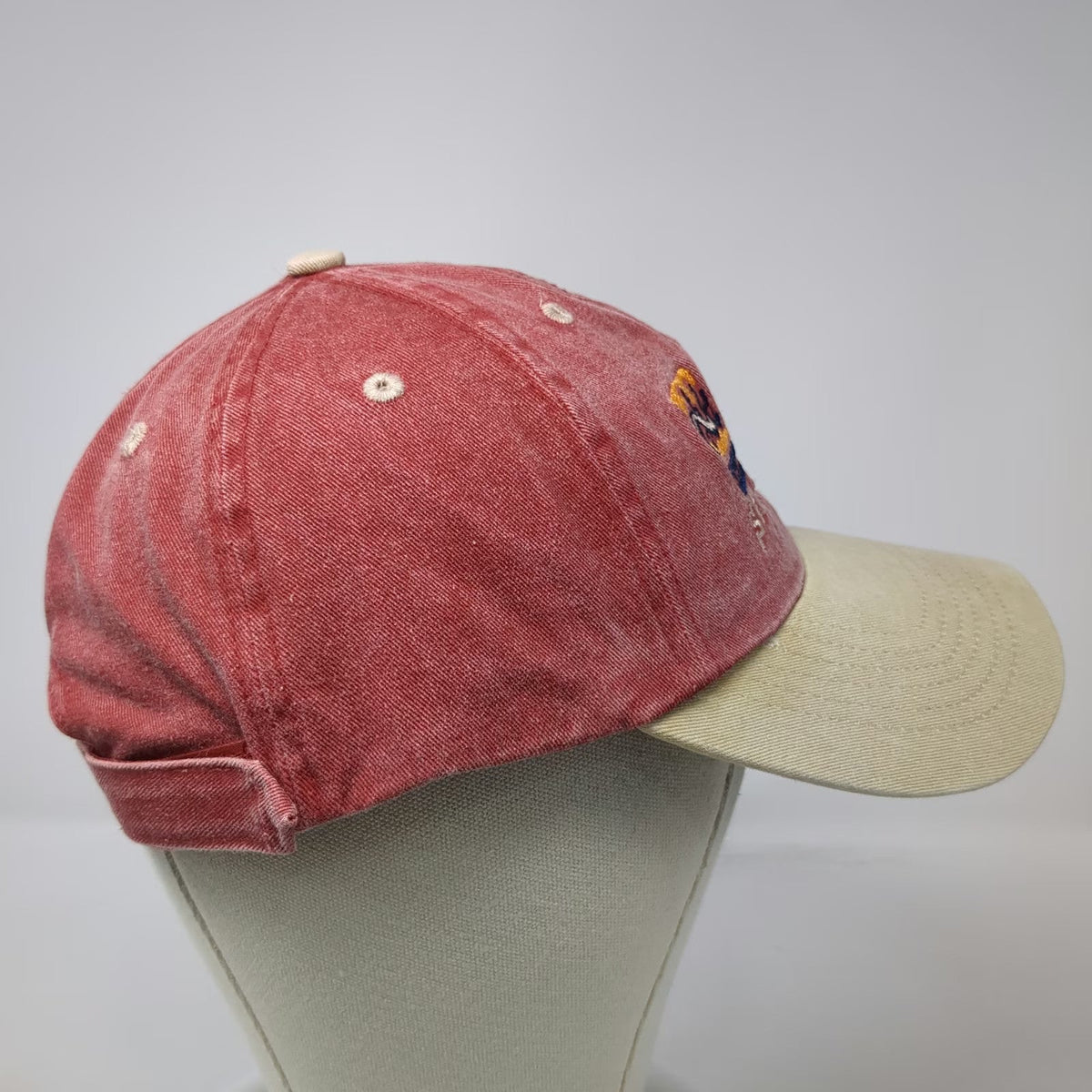 Island Activewear Baseball Cap Red One Size Hat St. Maarten Fish Turtle Lizard