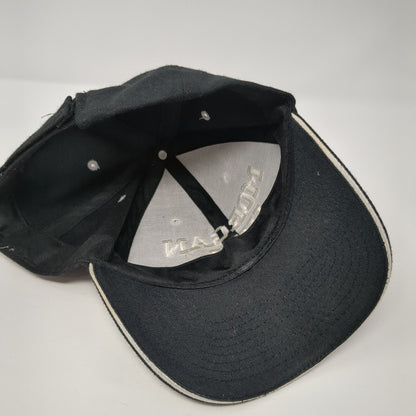 Morgan Hill Strapback Hat Black One Size Solid Adjustable Embroidered