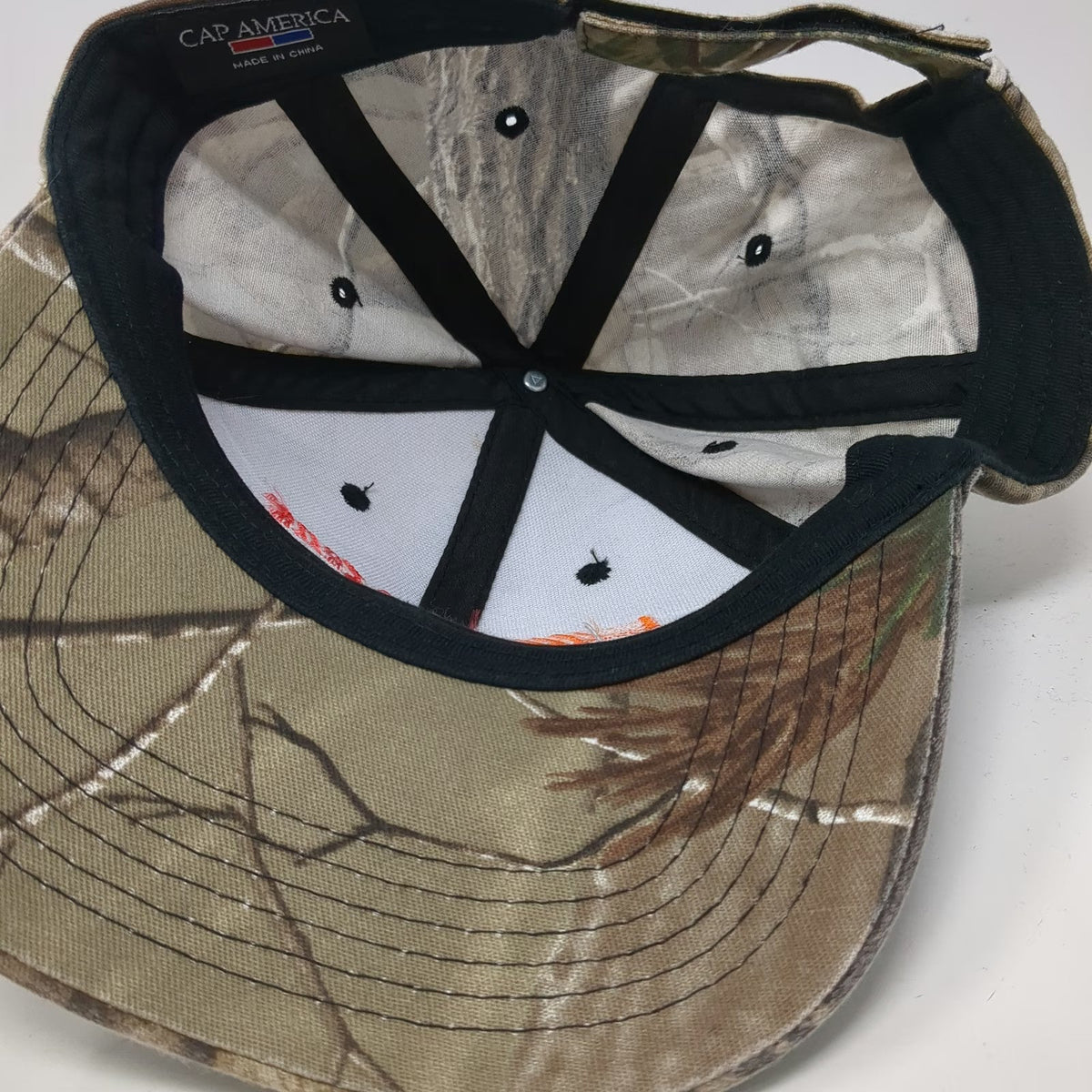 Cap America AutoZone ALLDATA Hat Baseball Cap Brown Camo One Size Strapback Logo