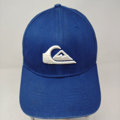 Quiksilver Fitted Hat Blue OSFM Embroidered Vented Holes 39Thirty New Era