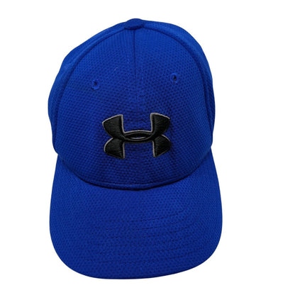 Under Armour Youth FItted Hat Blue XS/S Classic Fit Embroidered Polyester